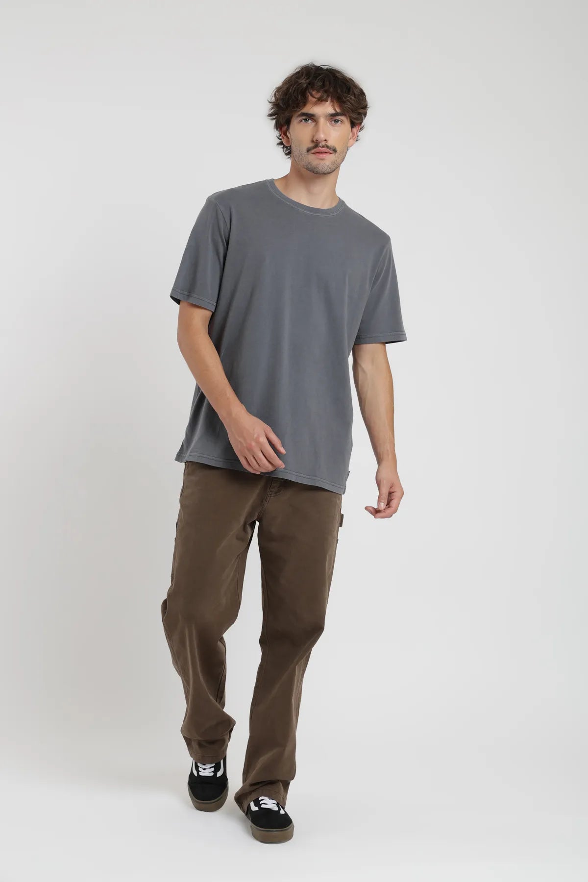 Polera manga corta hombre Plain grafito - Algodón orgánico - Frøens