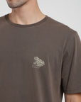 Polera manga corta hombre Rana café - Algodón orgánico - Frøens