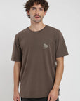 Polera manga corta hombre Rana café - Algodón orgánico - Frøens