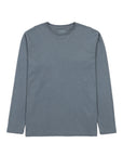 Polera manga larga hombre Plain azul - Algodón orgánico - Frøens