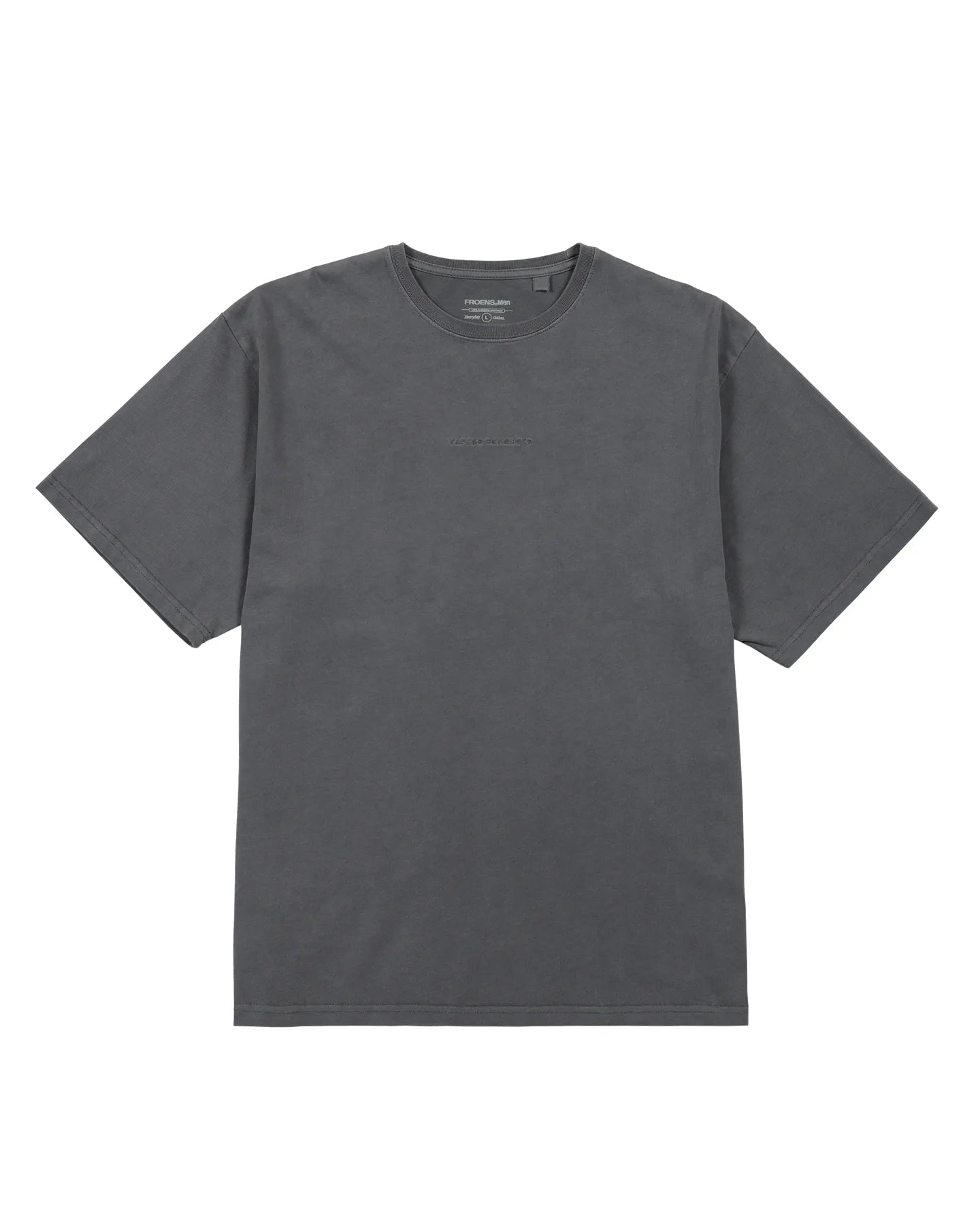 Polera manga corta hombre Oversize grafito - Algodón orgánico - Frøens