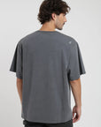 Polera manga corta hombre Oversize grafito - Algodón orgánico - Frøens