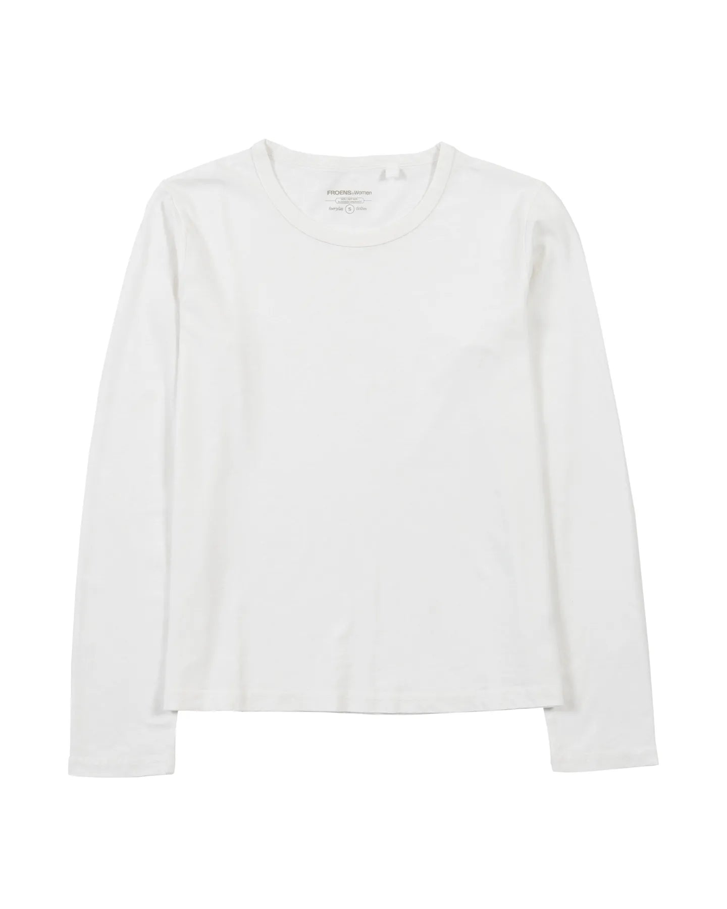 Polera manga larga mujer Lino blanco - Frøens