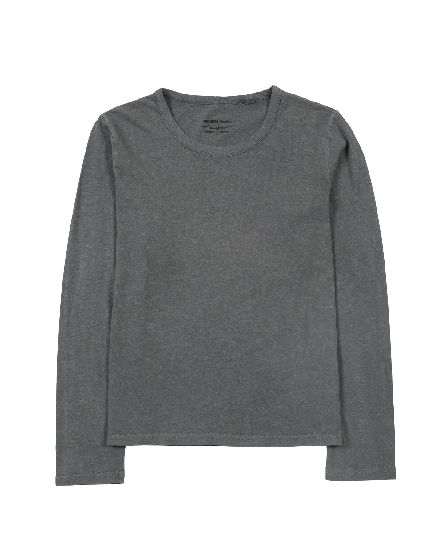 Polera manga larga mujer Lino grafito - Frøens