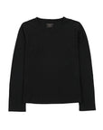 Polera manga larga mujer Lino negro - Frøens