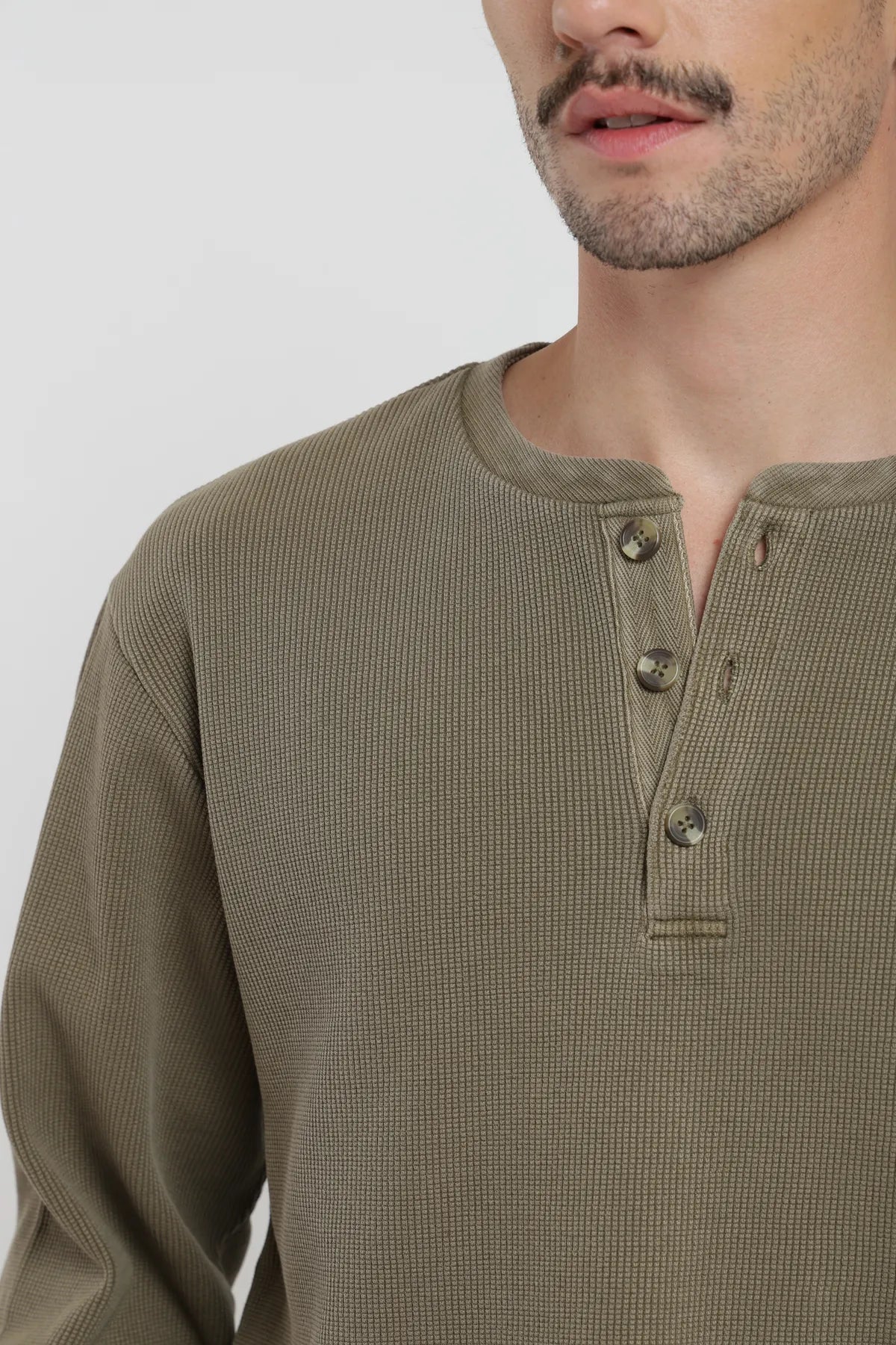 Polerón hombre Atlántico olivo - Algodón orgánico - Frøens