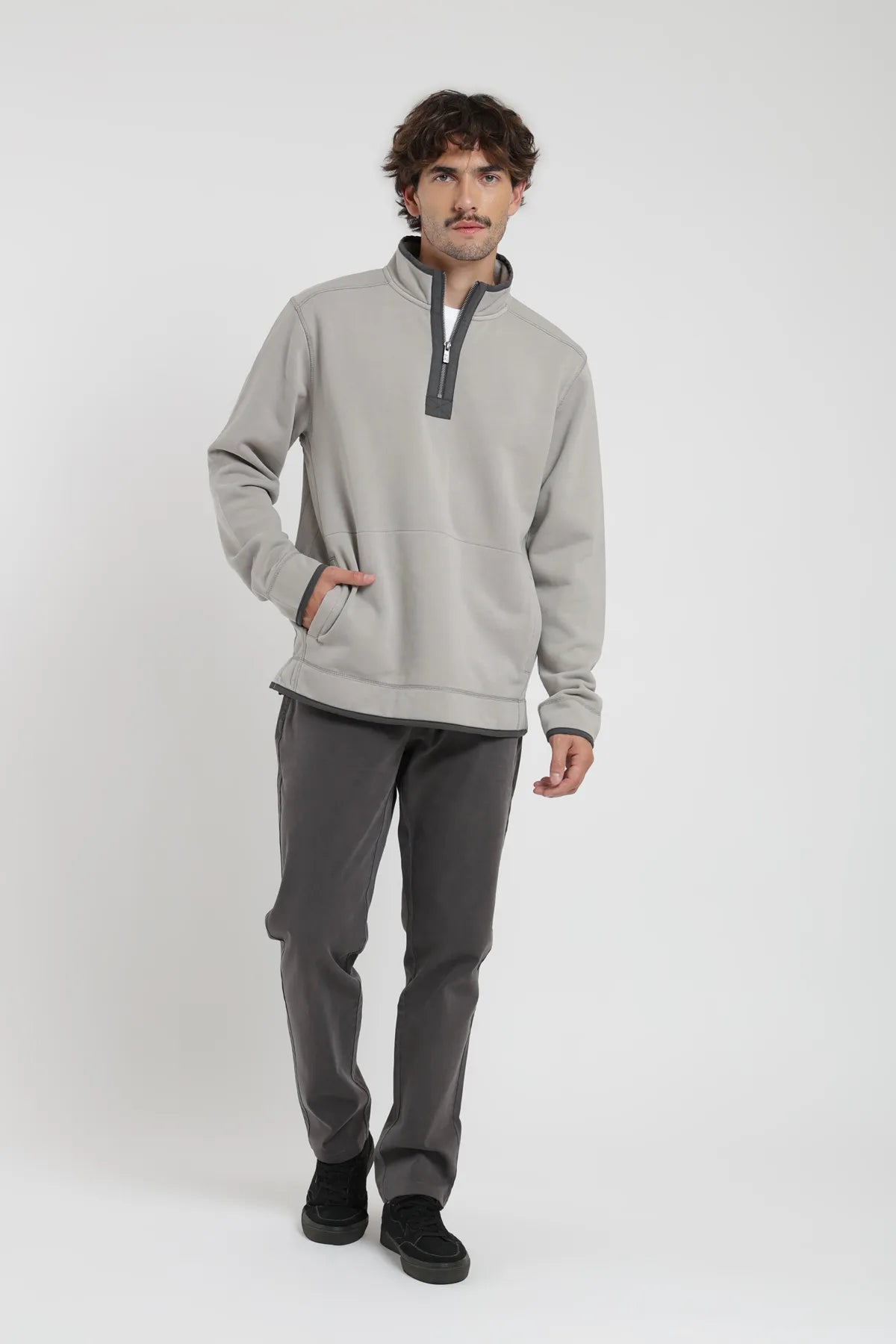 Polerón hombre Lotus gris - Algodón orgánico - Frøens