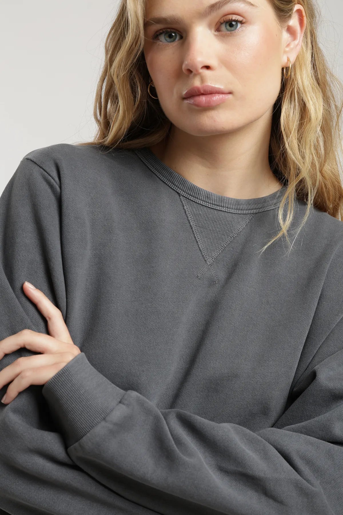 Polerón mujer Calafate grafito - Algodón orgánico - Frøens