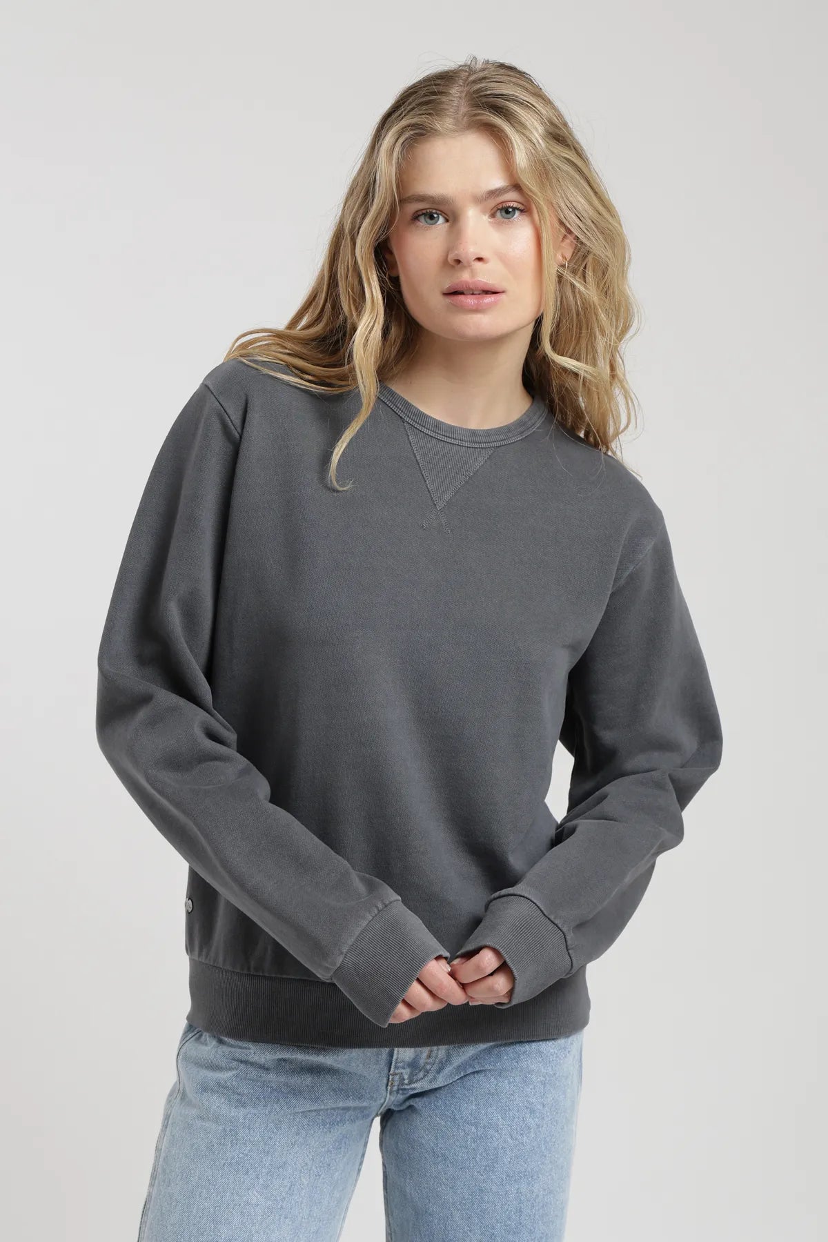 Polerón mujer Calafate grafito - Algodón orgánico - Frøens