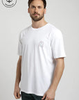 Polera manga corta hombre Forest blanco - Algodón orgánico