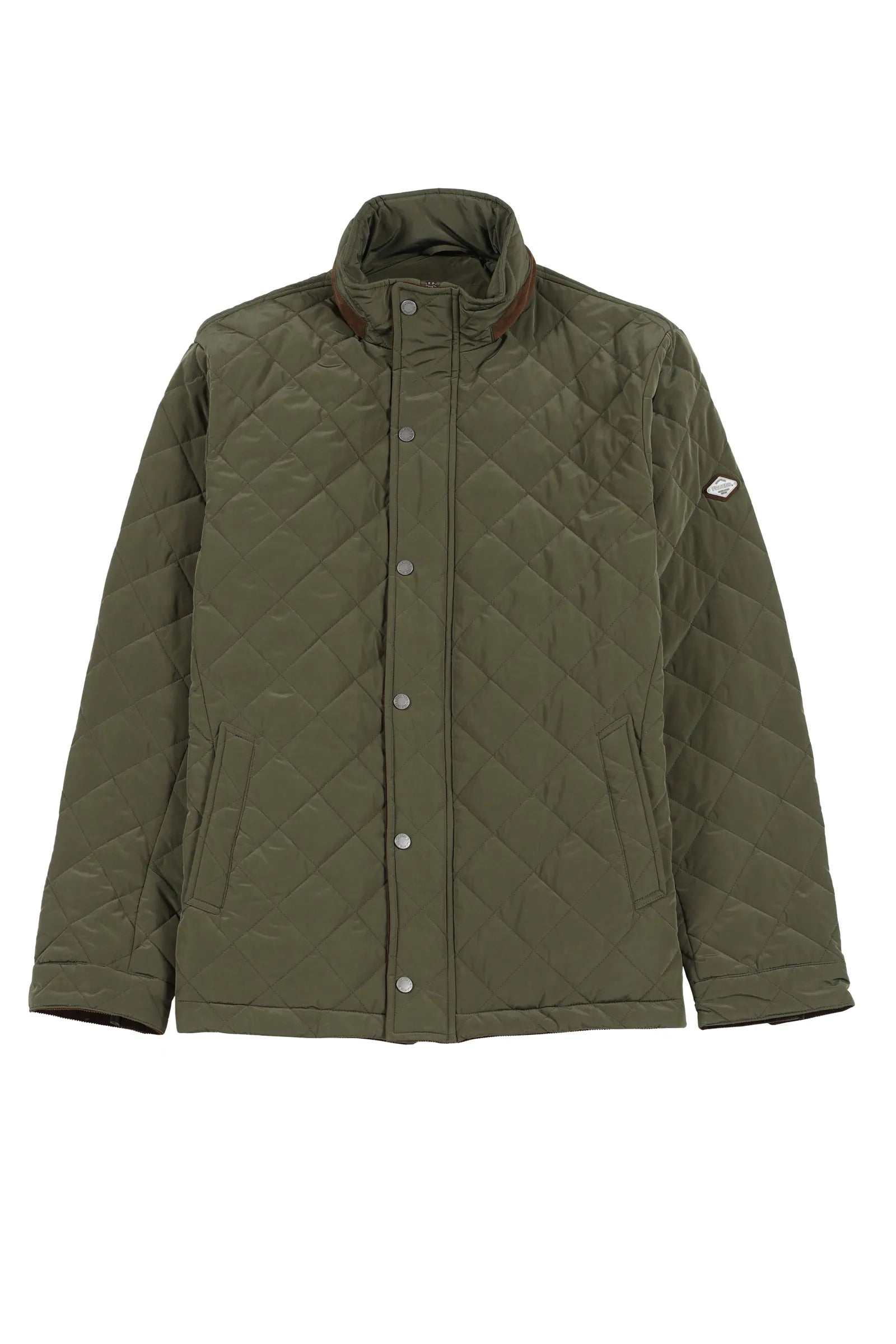 Label - Chaqueta hombre Quilted olivo