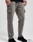 Pantalón hombre Cargo ceniza - Algodón orgánico