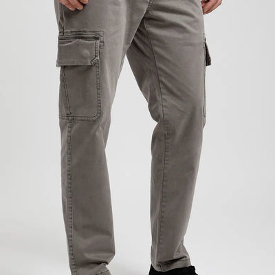 Pantalón hombre Cargo ceniza - Algodón orgánico