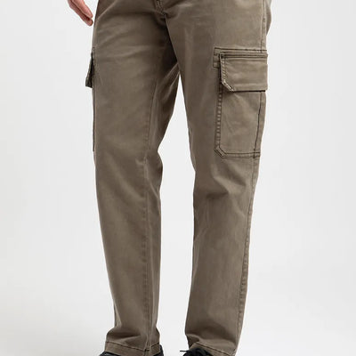 Pantalón hombre Cargo Olivo - Algodón orgánico