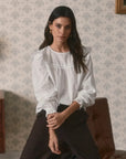Blusa manga larga Mia blanco