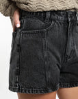 Short mujer jeans negro