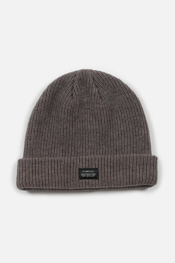 Beanie Patch taupe - Lana merino
