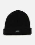 Beanie Patch negro - Lana merino - Frøens