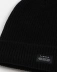 Beanie Patch negro - Lana merino - Frøens