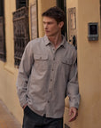Camisa manga larga Franela gris - Algodón orgánico - Frøens