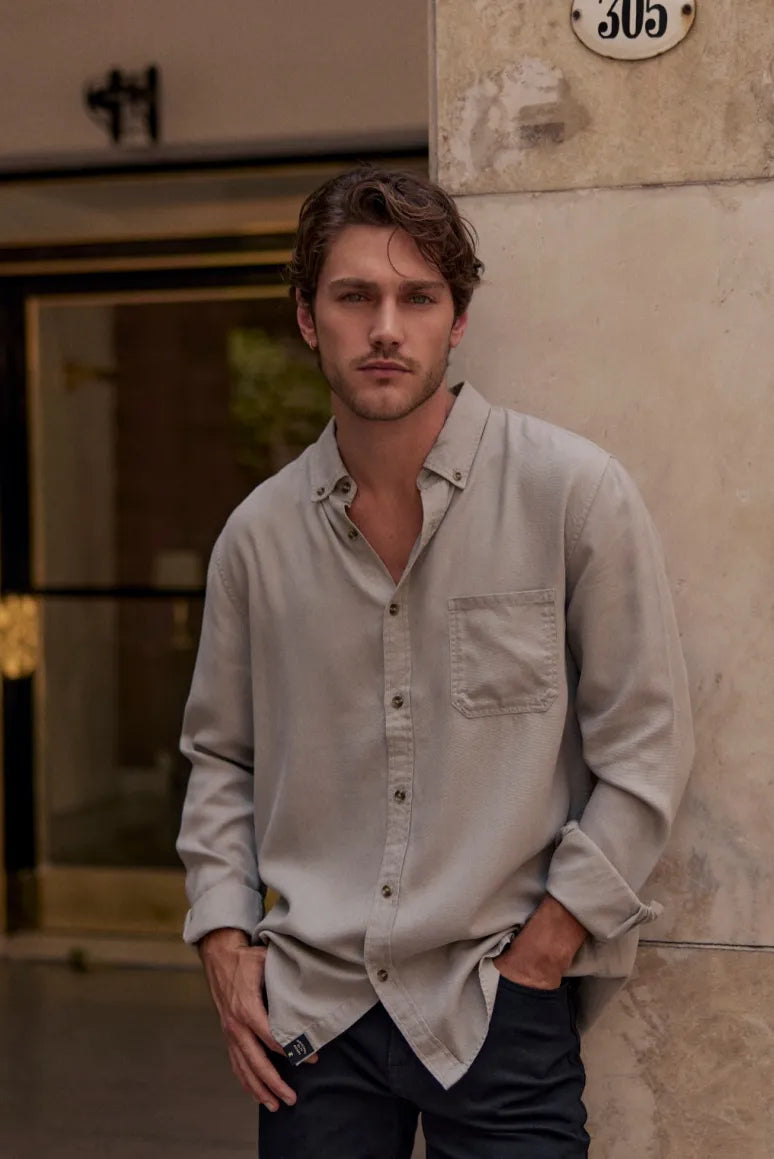 Camisa manga larga Urban gris - Frøens