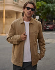 Chaqueta hombre Huasco beige - Algodón orgánico - Frøens