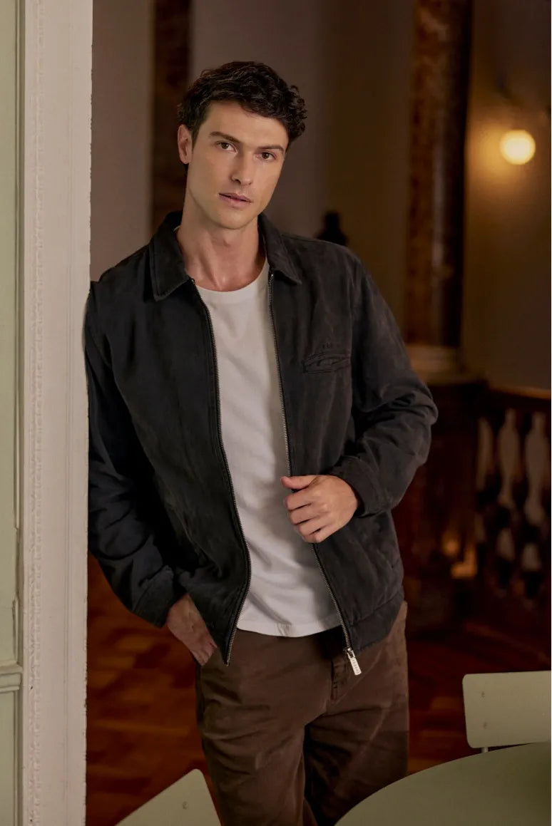 Chaqueta hombre Huasco grafito - Algodón orgánico - Frøens