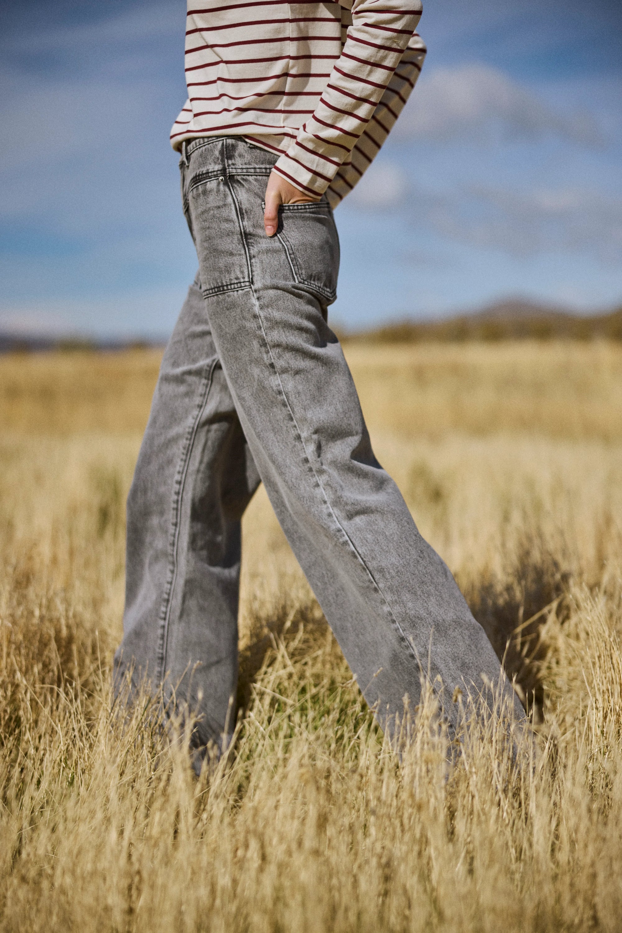 Jeans mujer Tara gris - Frøens