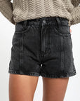 Short mujer jeans negro