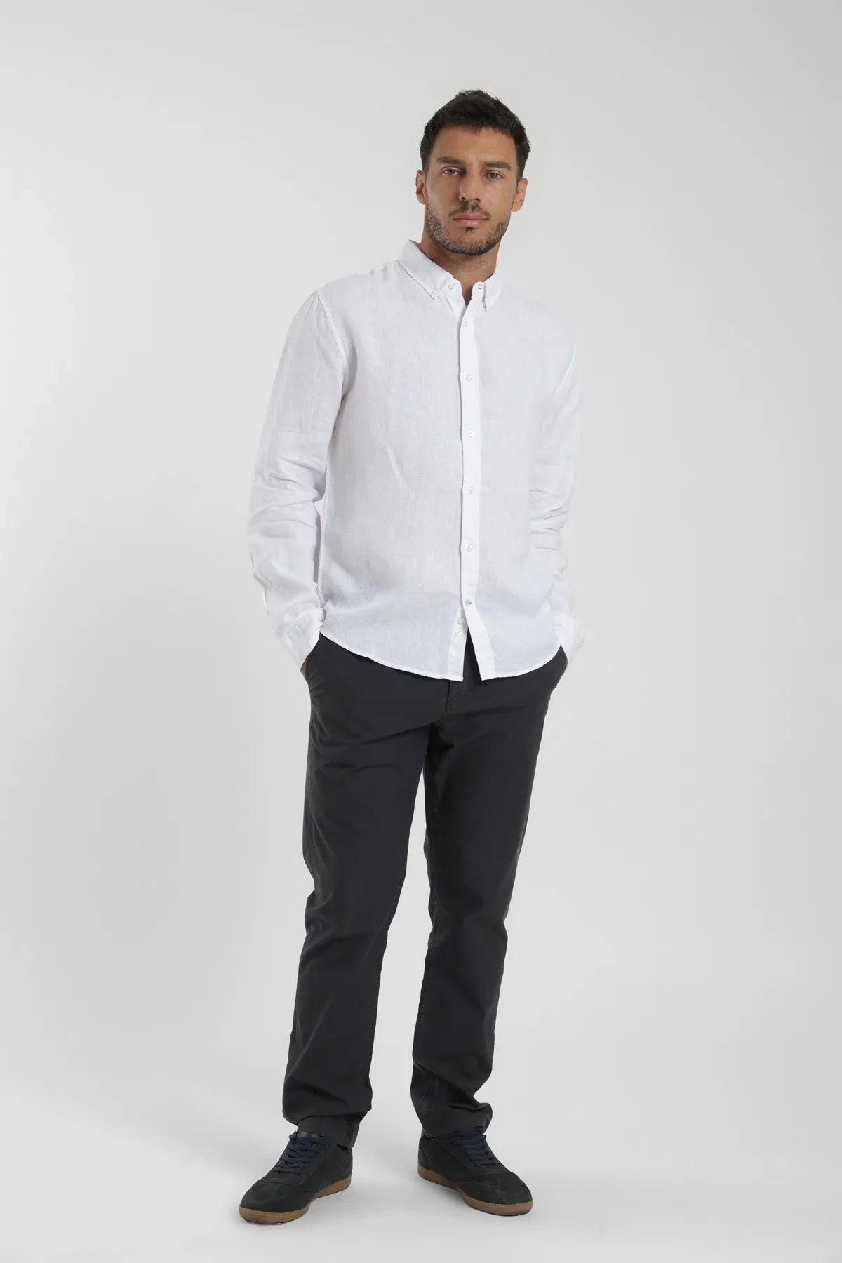 Label - Camisa manga larga Amalfi blanco Froens