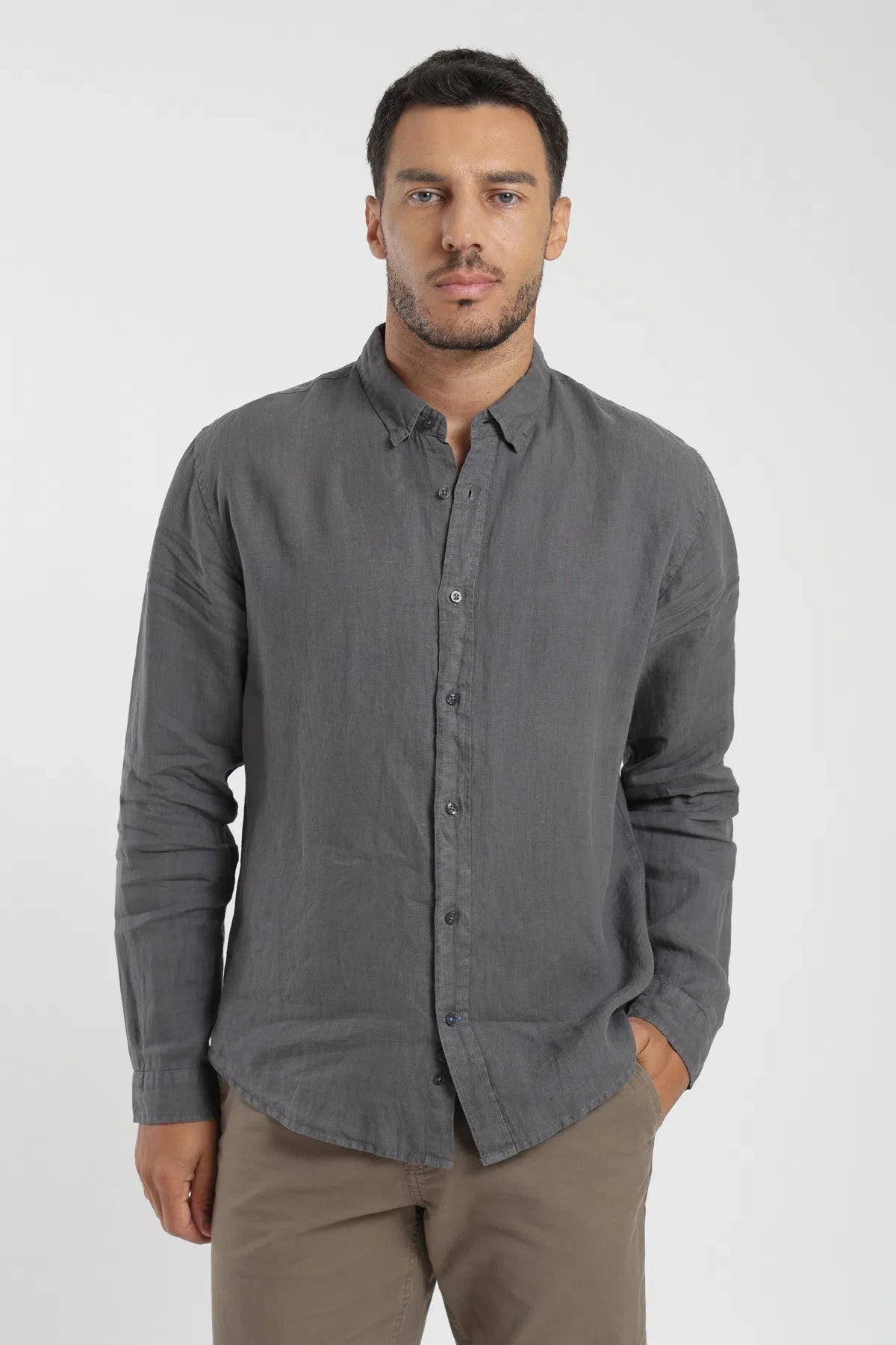 Label - Camisa manga larga Amalfi grafito Froens