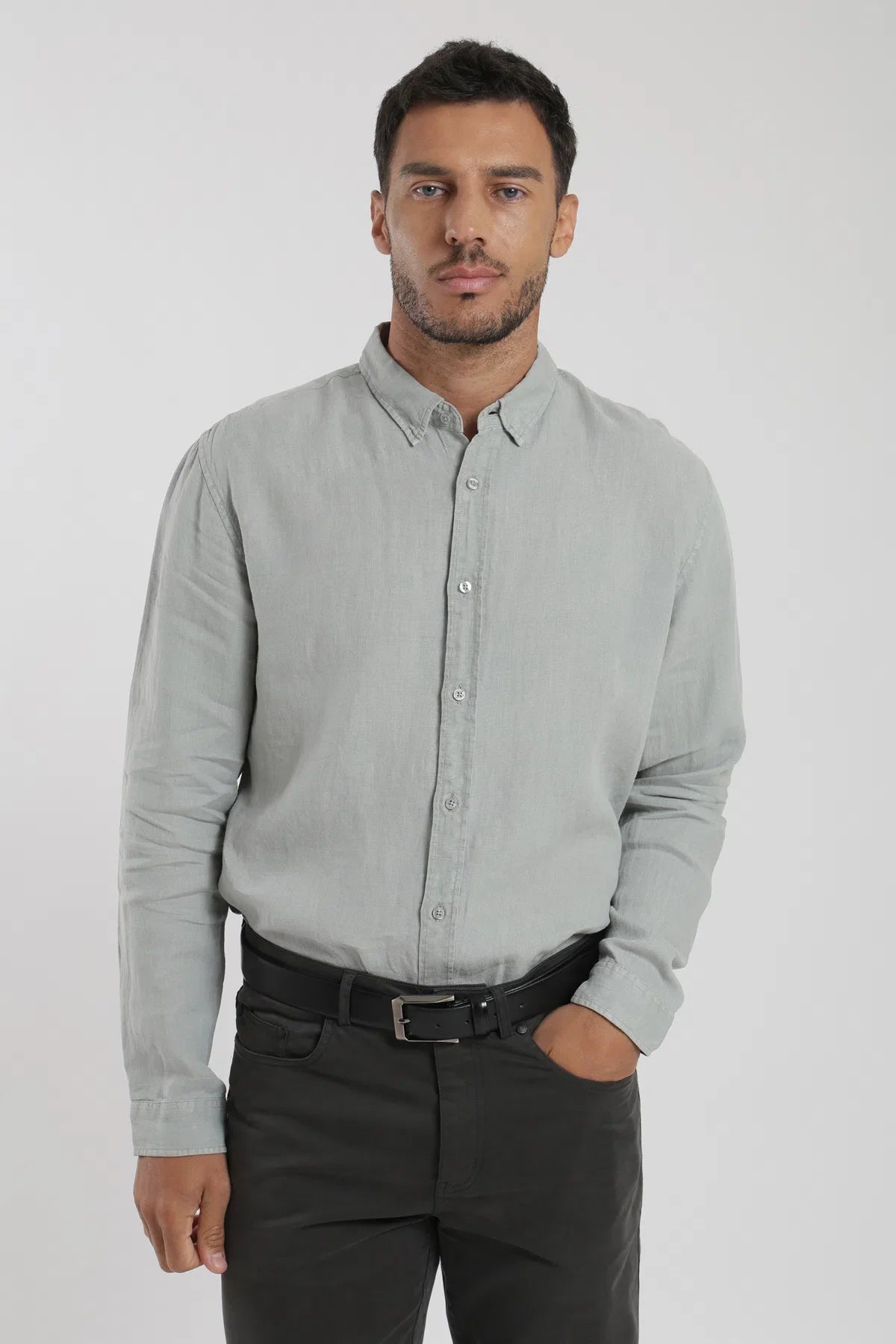 Label - Camisa manga larga Amalfi verde Froens