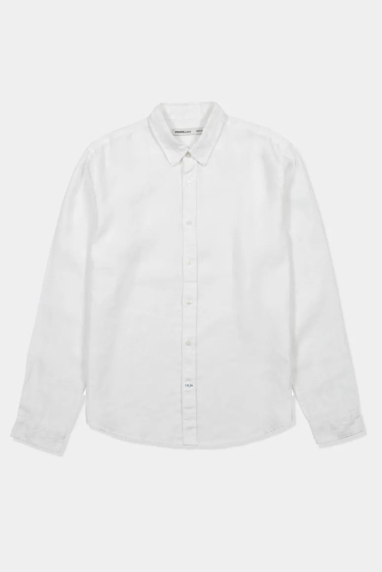 Label - Camisa manga larga amalfi 100% lino blanco - Froens