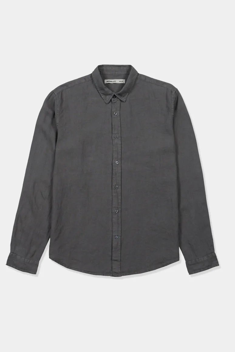 Label - Camisa manga larga amalfi 100% lino grafito - Froens