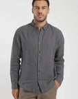 Label - Camisa manga larga Amalfi grafito Froens