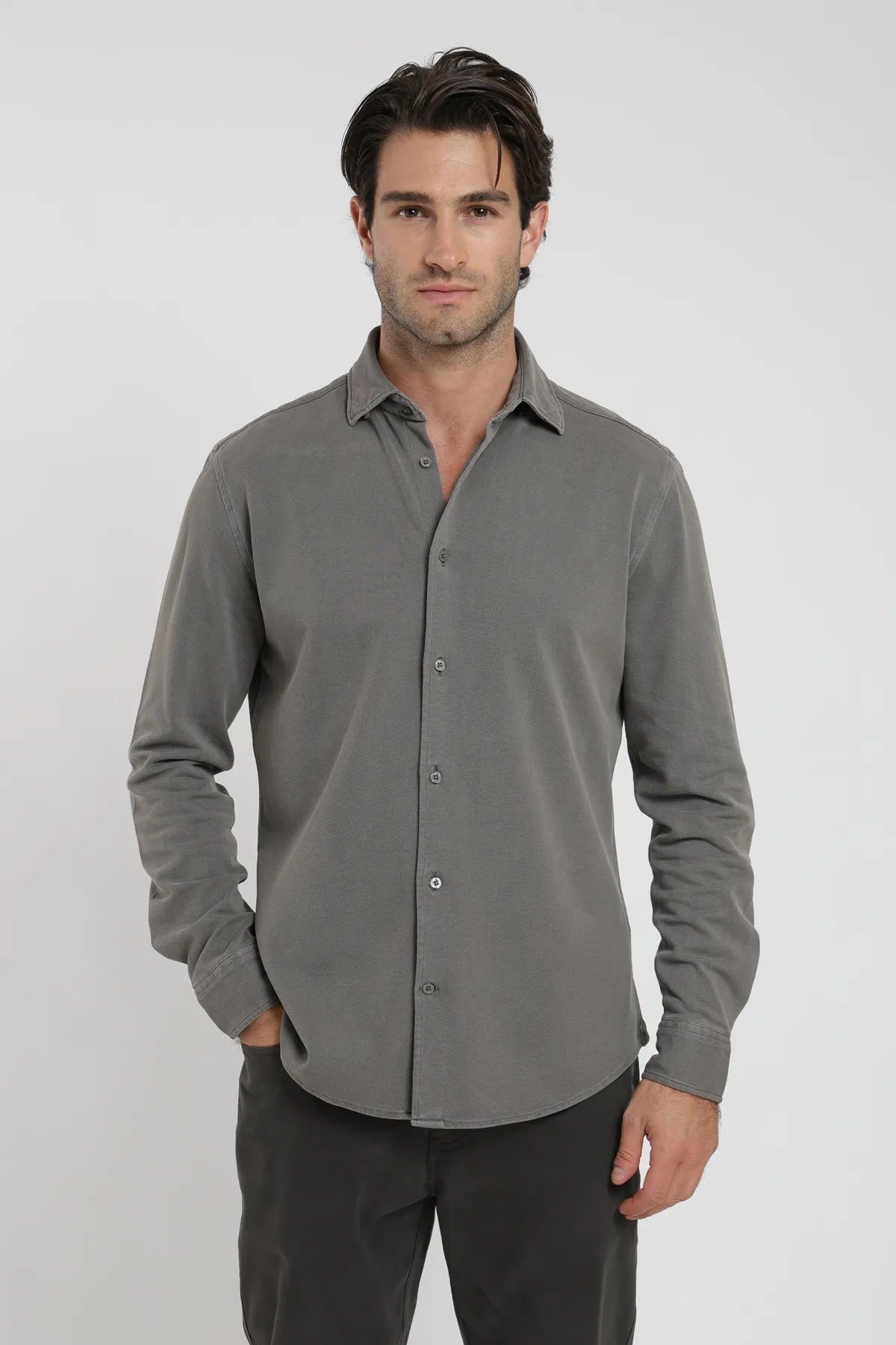 Label - Camisa manga larga lisboa grafito - Froens