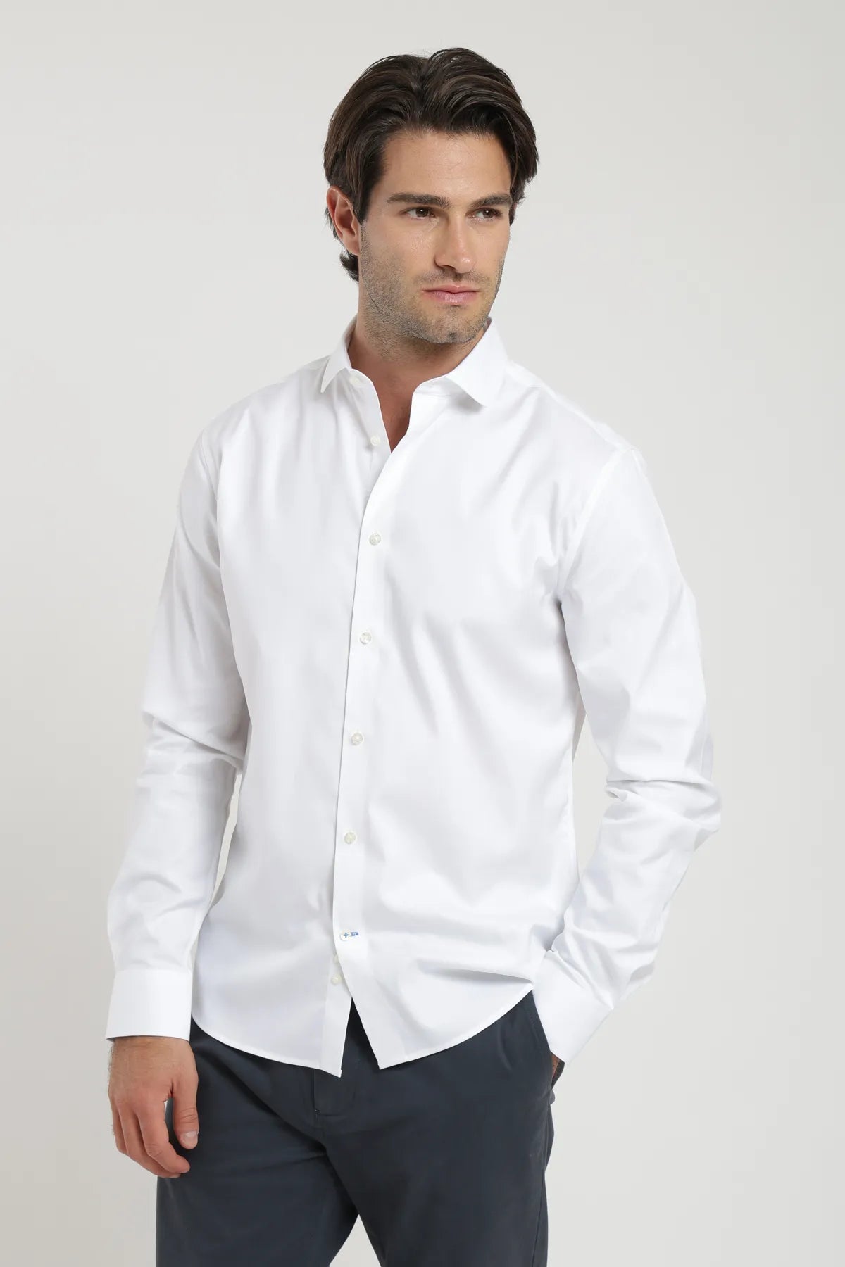 Label - Camisa manga larga non iron blanco - Froens