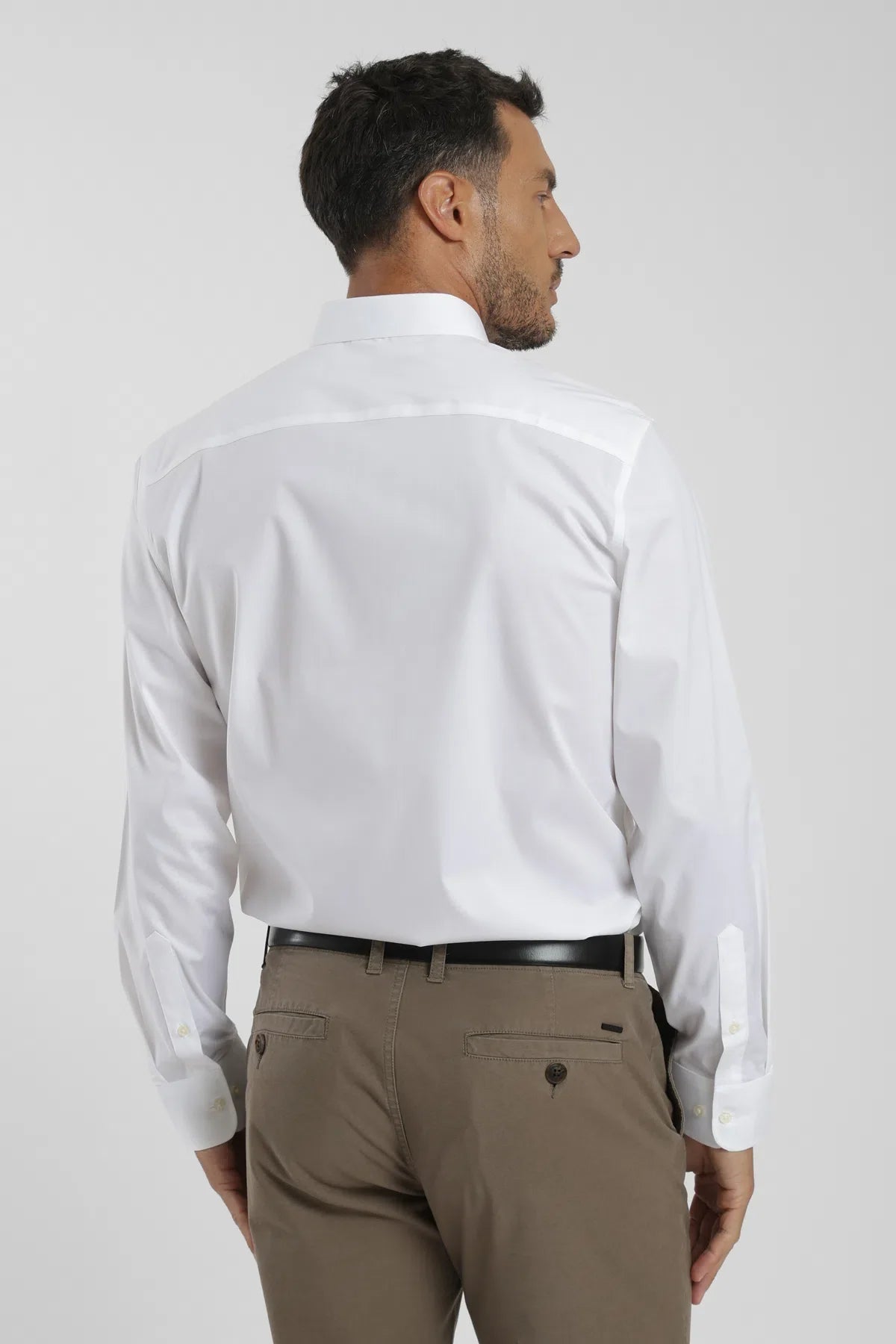 Label - Camisa manga larga Non iron blanco Froens