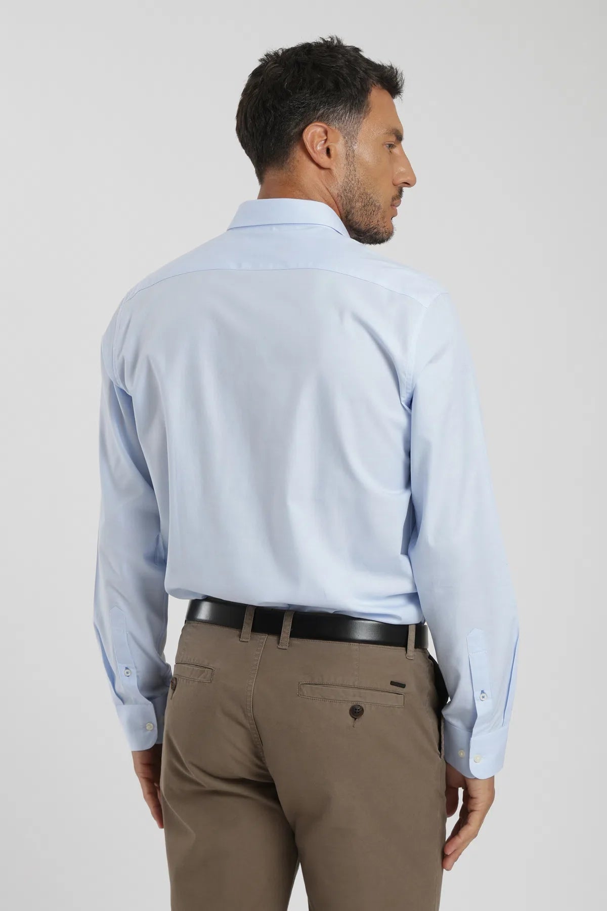 Label - Camisa manga larga Non iron celeste Froens