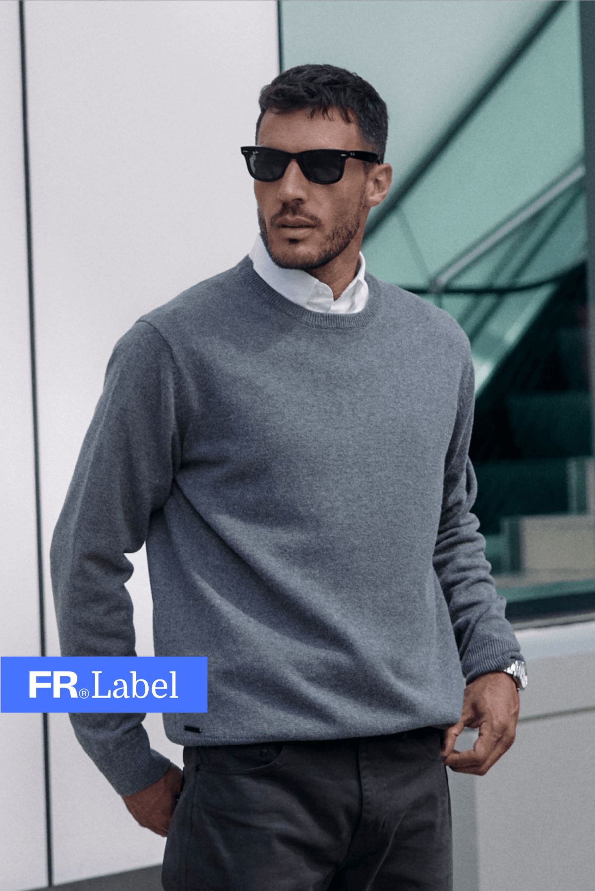 Label - Chaleco hombre belz gris - Froens