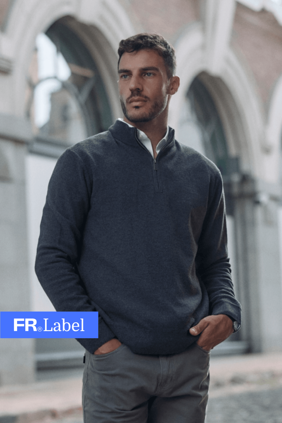 Label - Chaleco hombre cádiz grafito - Froens