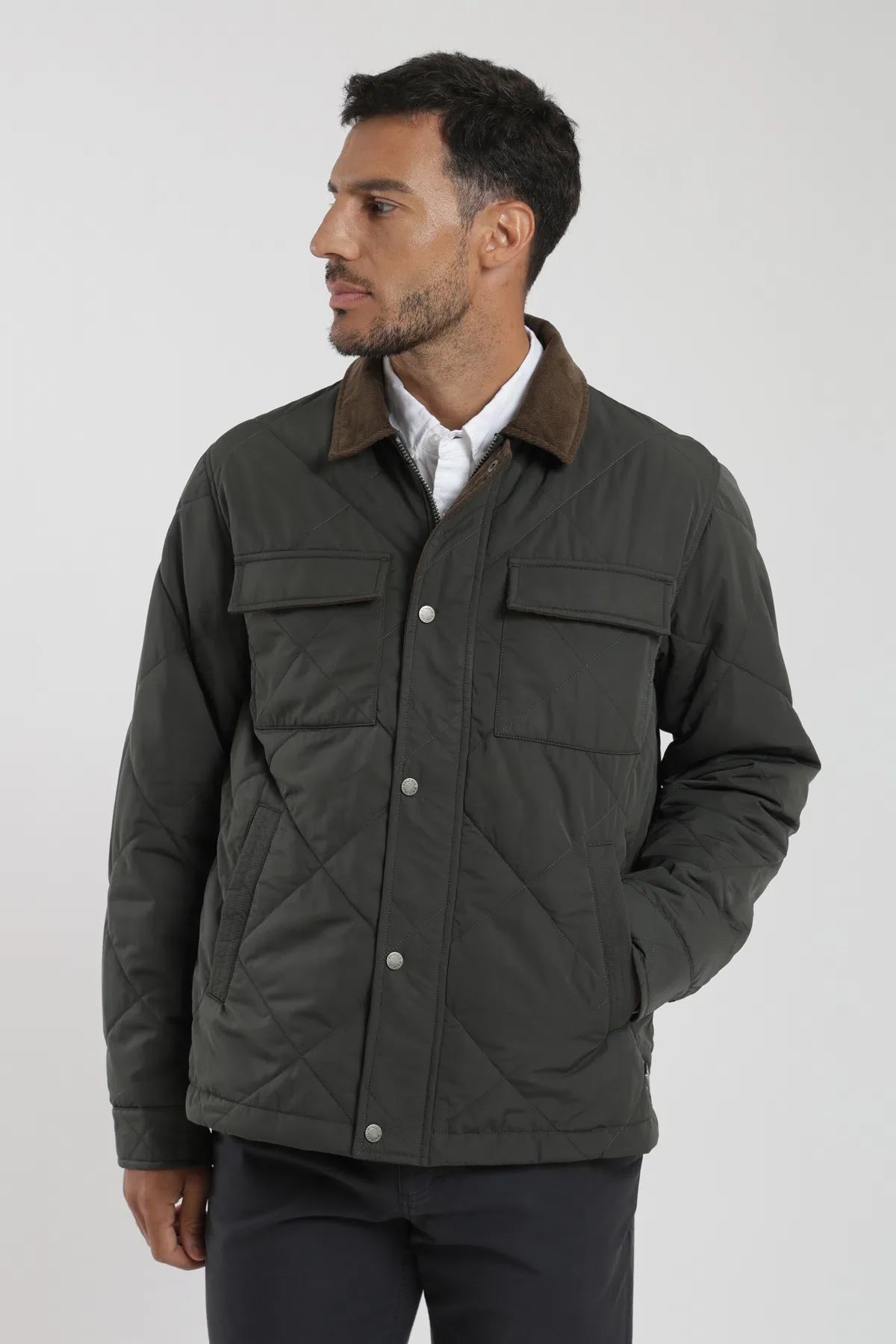 Label - Chaqueta hombre Bilbao olivo Froens