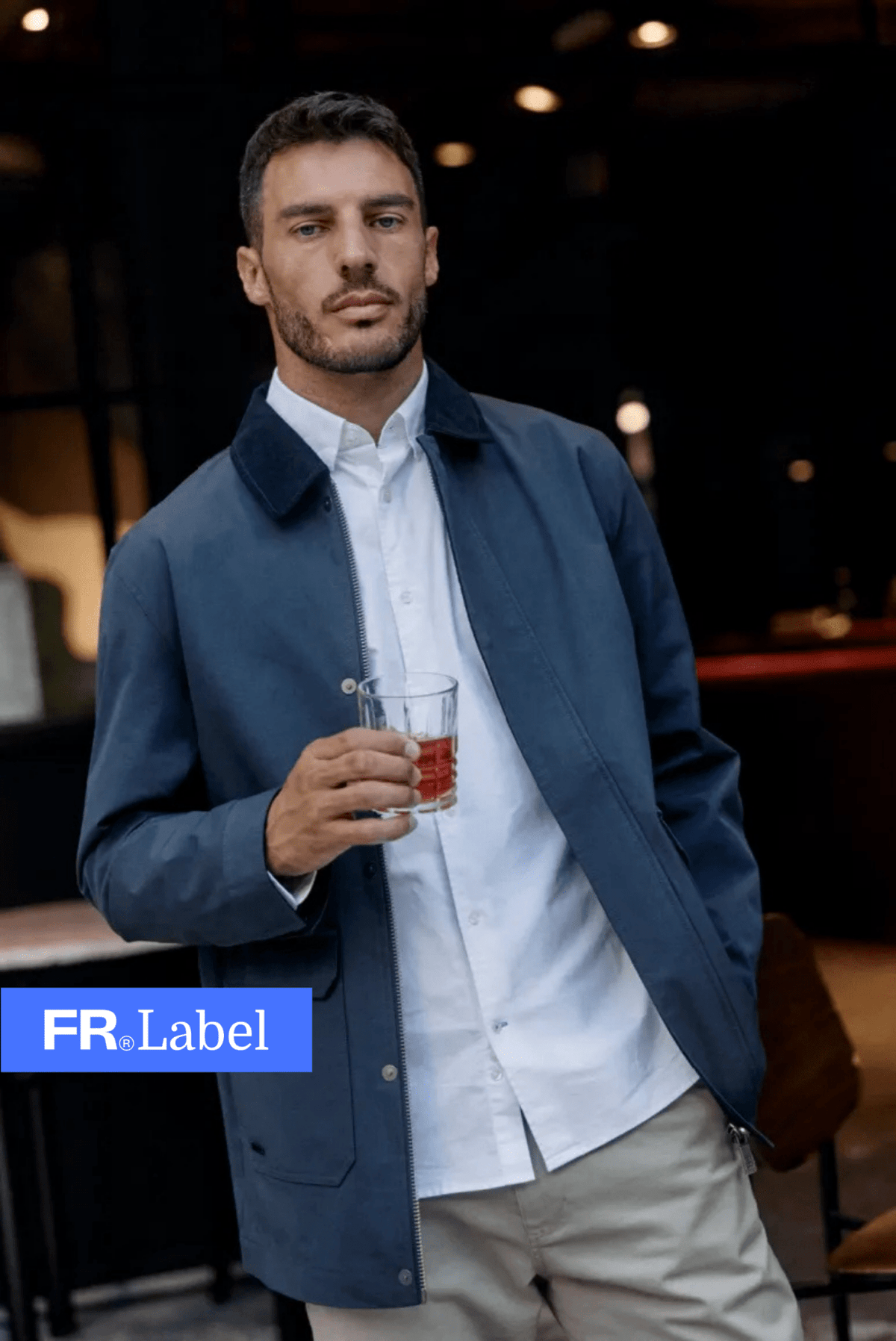 Label - Chaqueta hombre liverpool azul - Froens