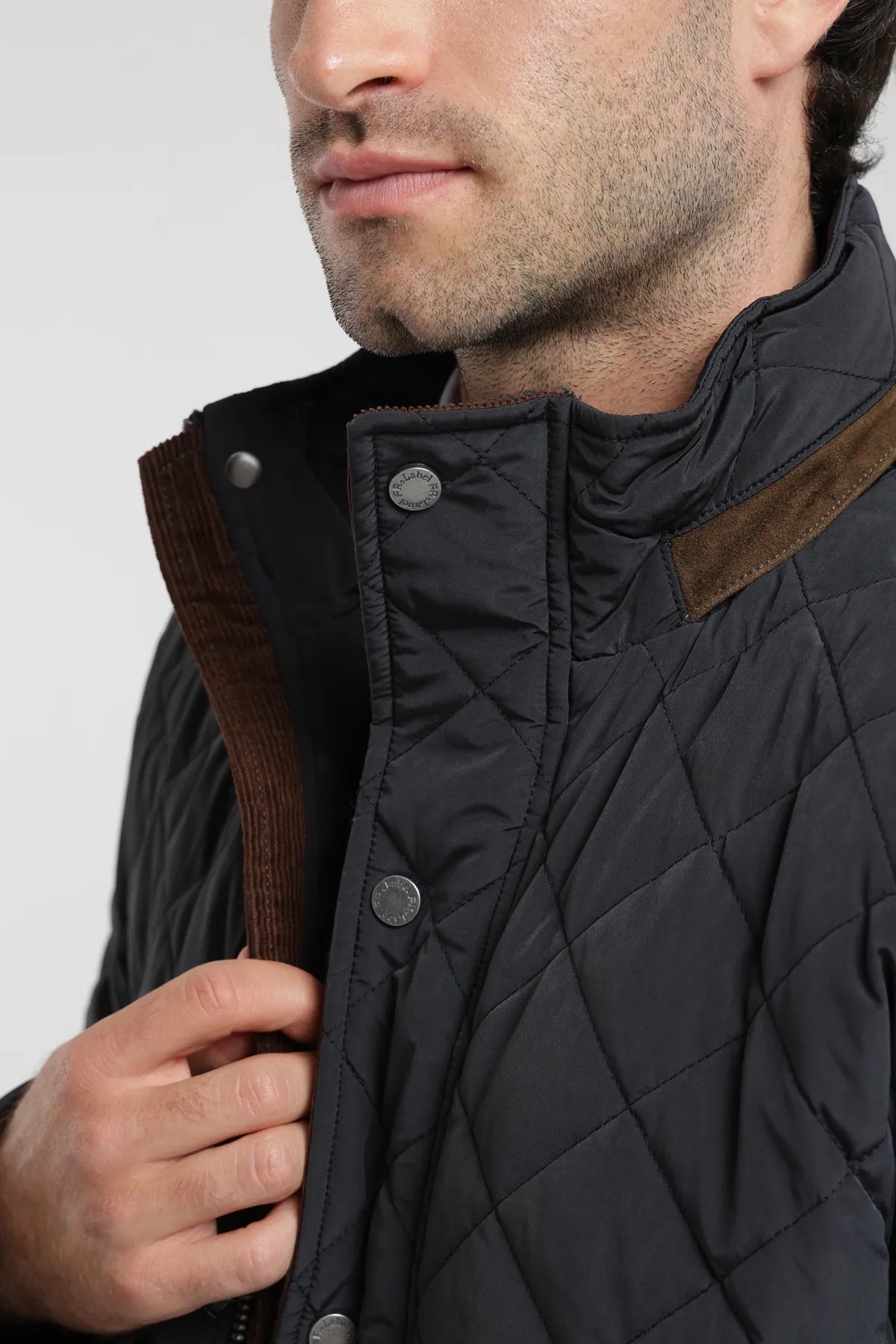 Label - Chaqueta hombre quilted negro - Froens