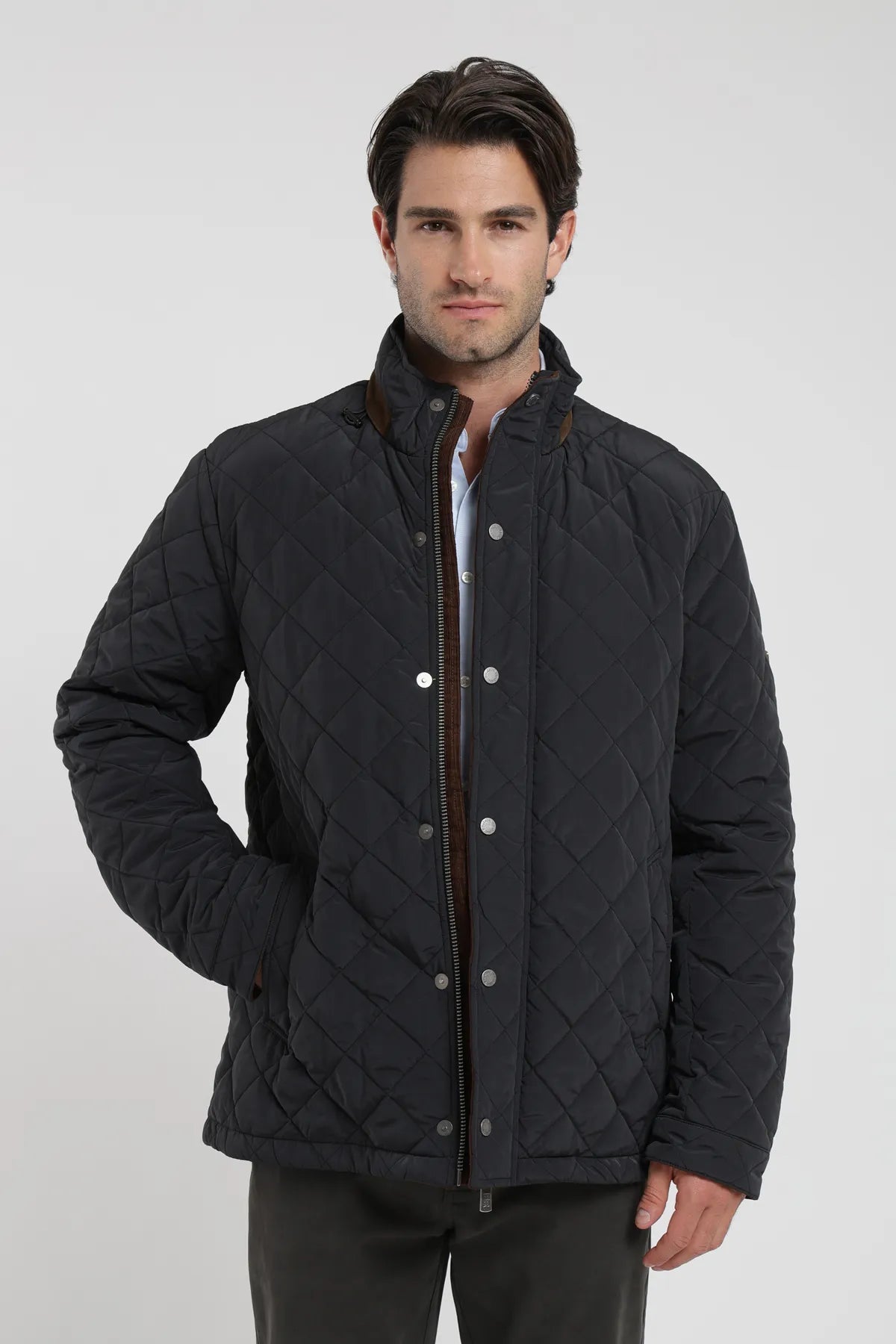 Label - Chaqueta hombre quilted negro - Froens