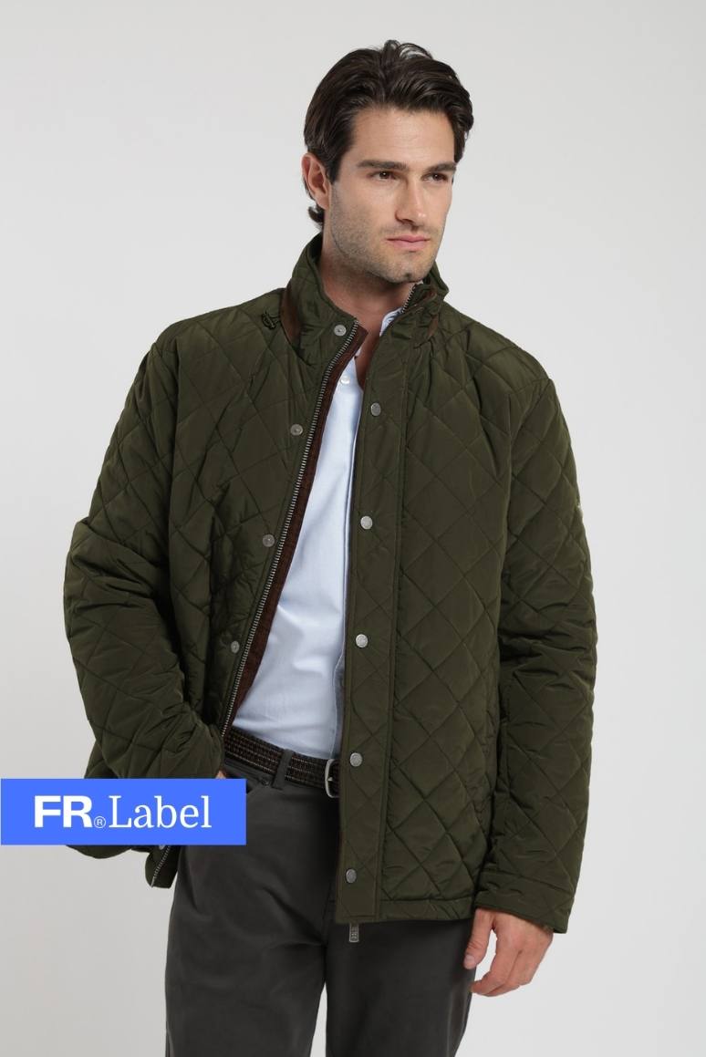 Label - Chaqueta hombre quilted olivo - Froens