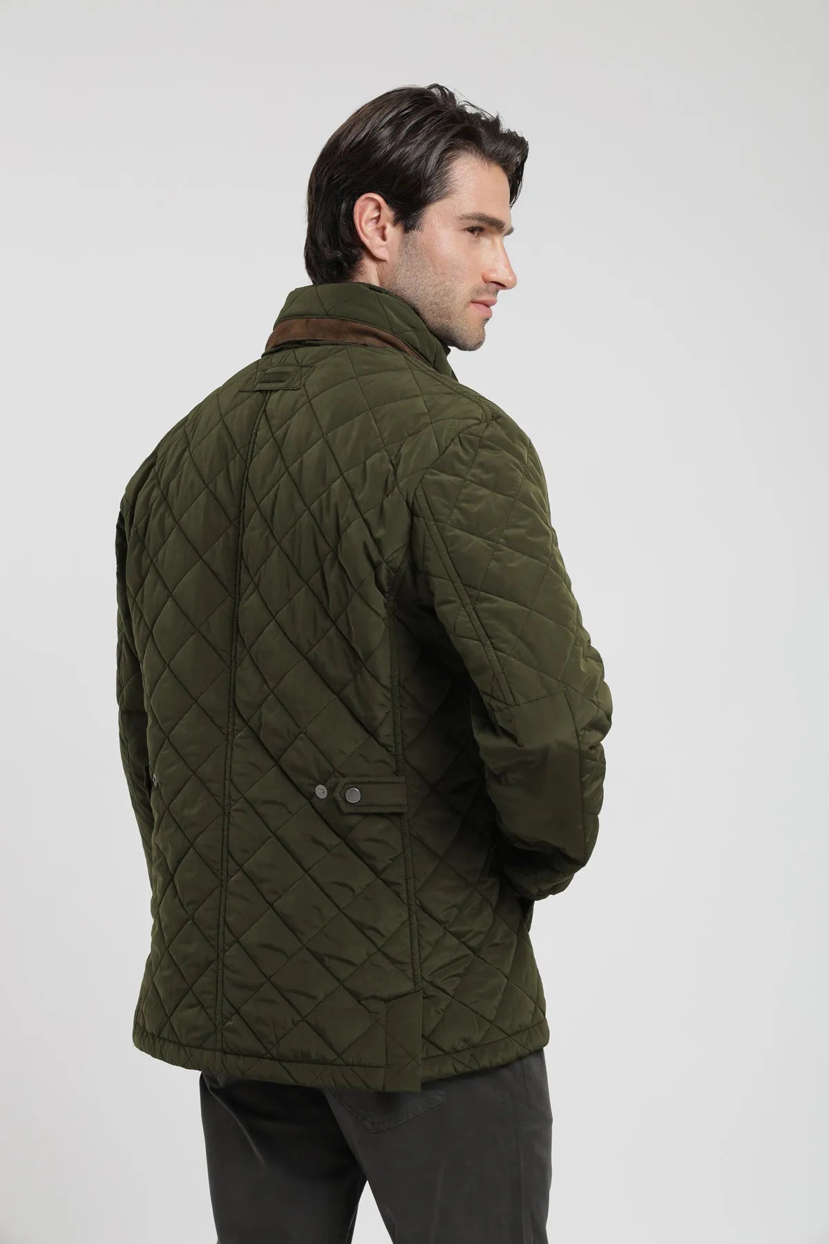 Label - Chaqueta hombre quilted olivo - Froens