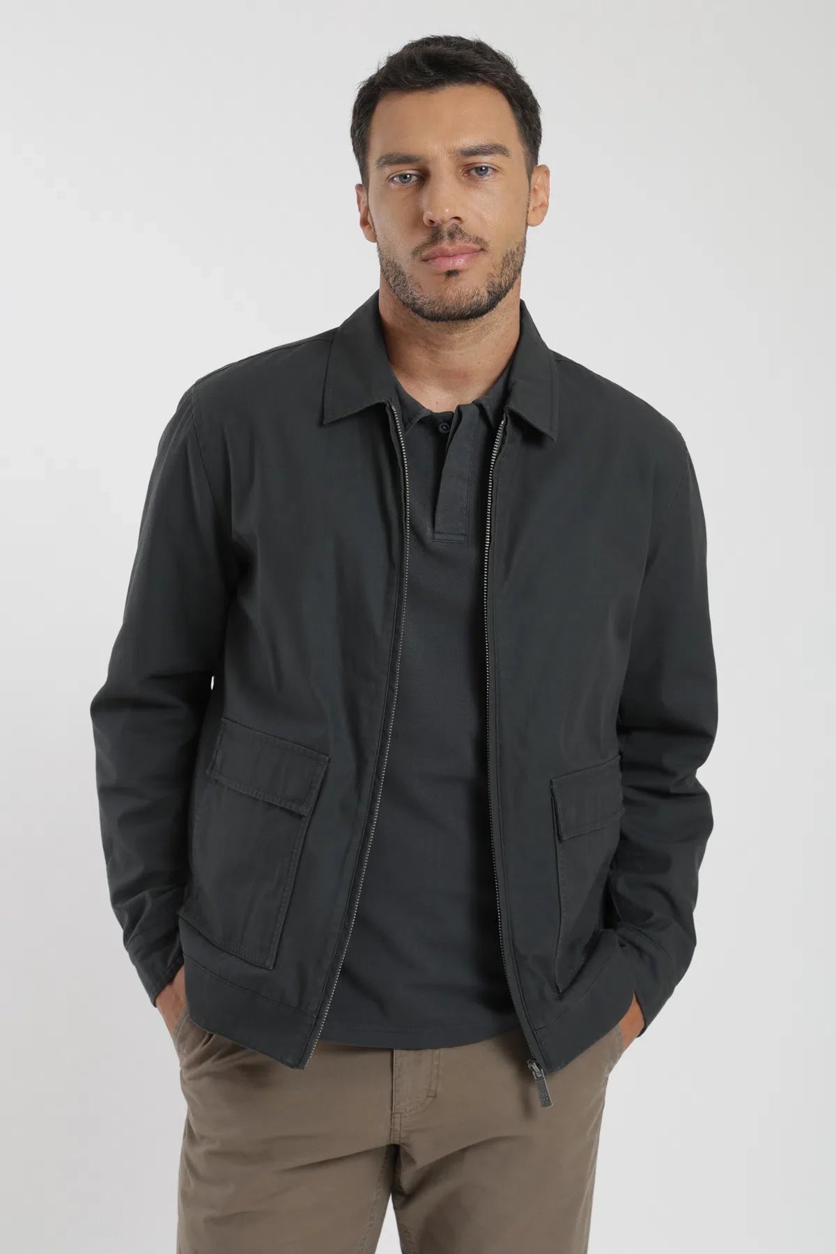 Label - Chaqueta hombre Oporto grafito Froens