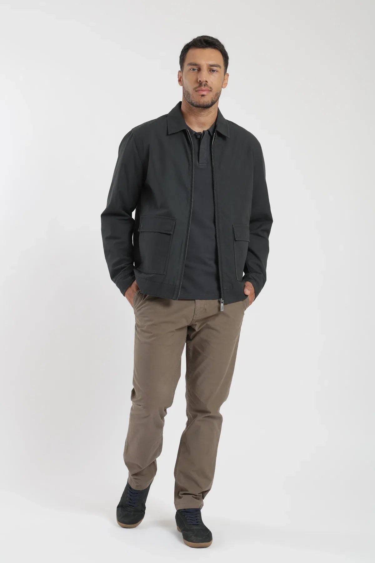 Label - Chaqueta hombre Oporto grafito Froens