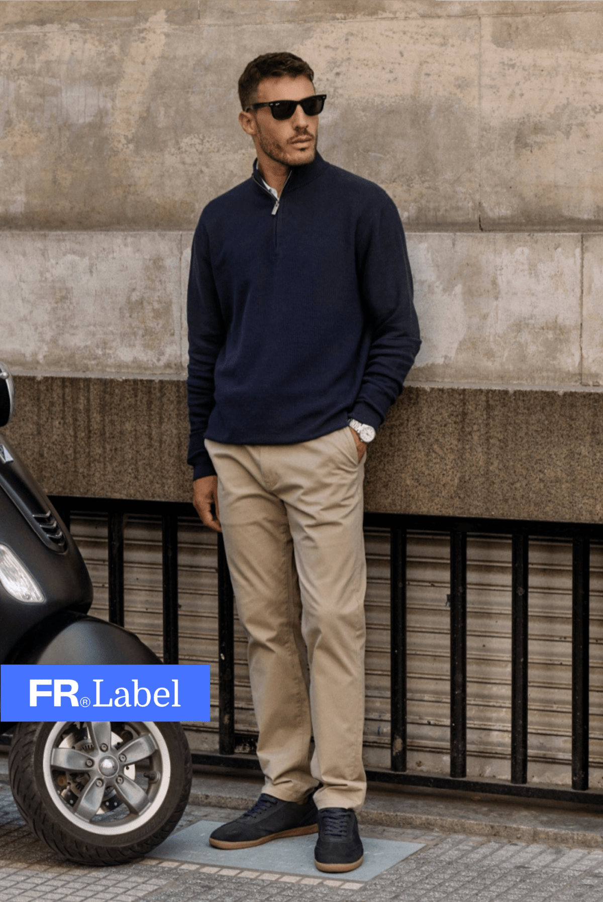 Label - Pantalón hombre chino beige - Froens